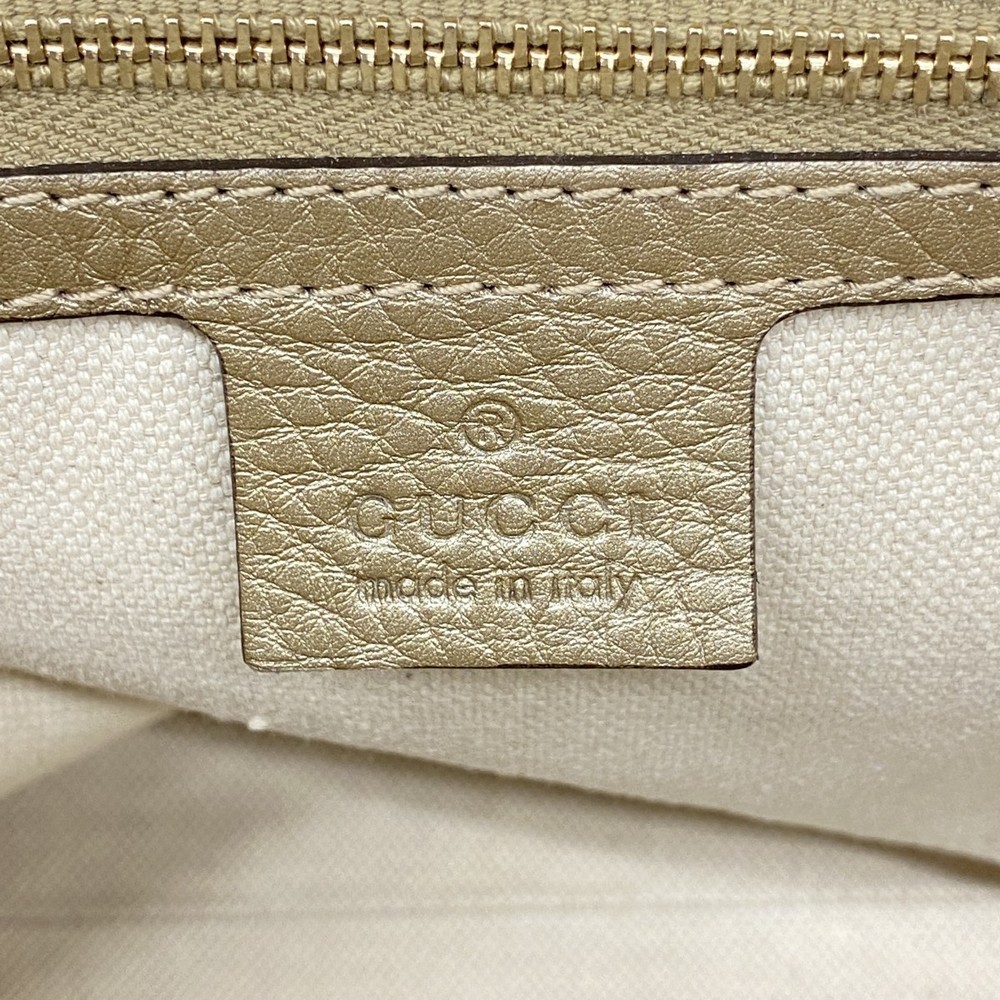 Gucci Bamboo Beige GG Bag Canvas Shoulder - Picture 5 of 9